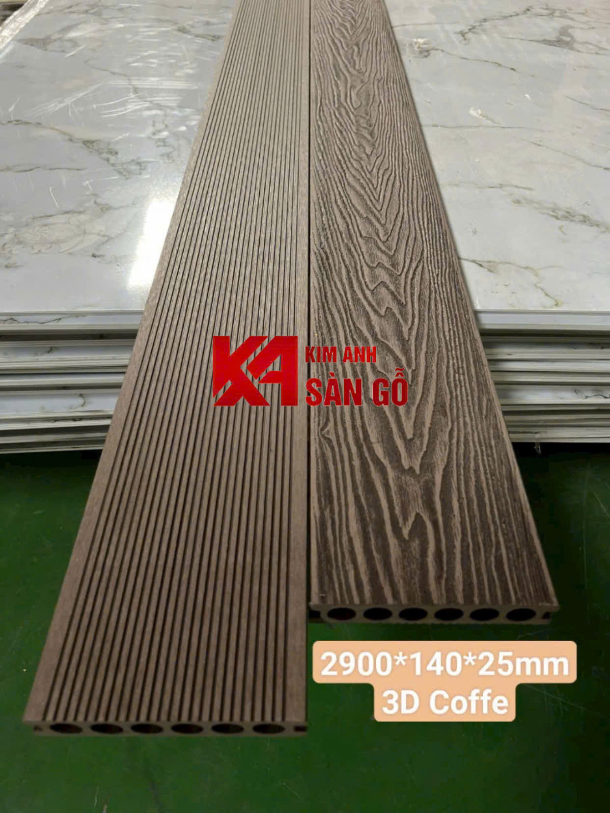 Sàn Gỗ Nhựa Lỗ Tròn 3D VN-05 25mm